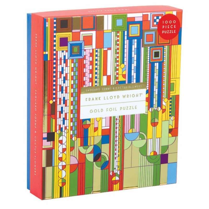 Promo Original Galison Jigsaw Foil Puzzle 1000 Piece Saguaro Cactus