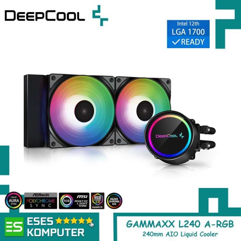 Jual DeepCool GAMMAXX L240 ARGB Black AIO 240mm ARGB CPU Liquid