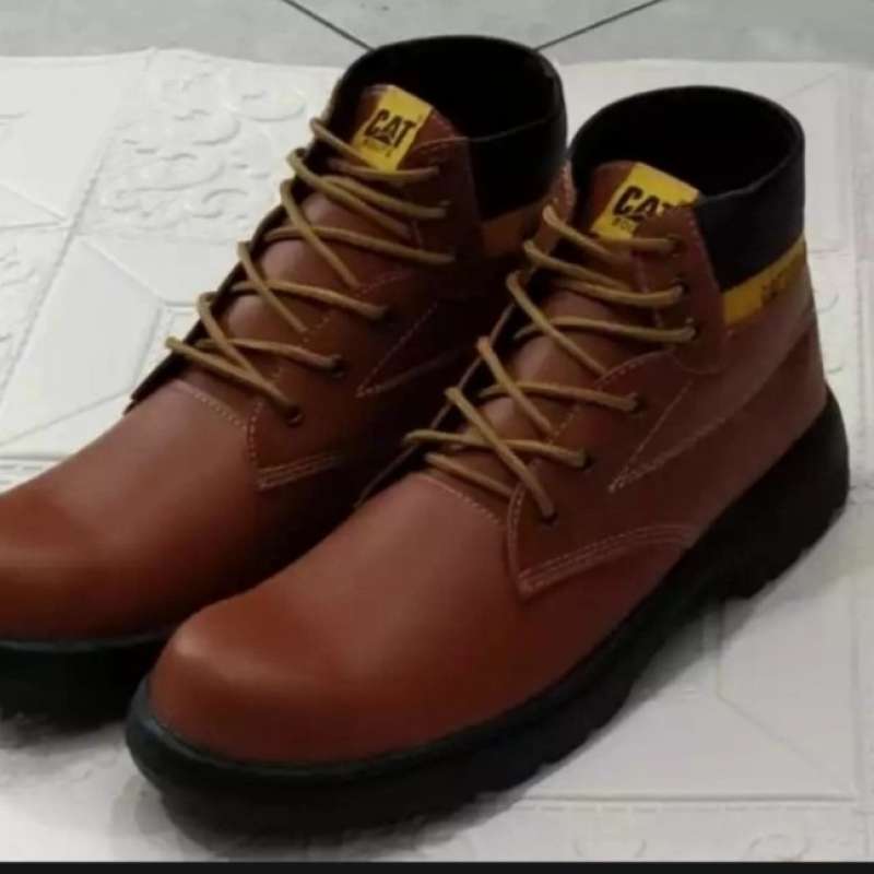 Promo Sepatu Caterpillar Sepatu Safety Boots Ujung Besi Fashion Pria