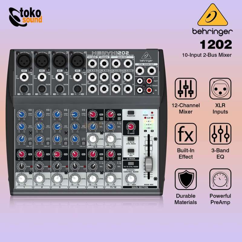 Jual Behringer Xenyx 1202 8 Channel Mixer Analog di Seller Tokosound Proaudio Official Store