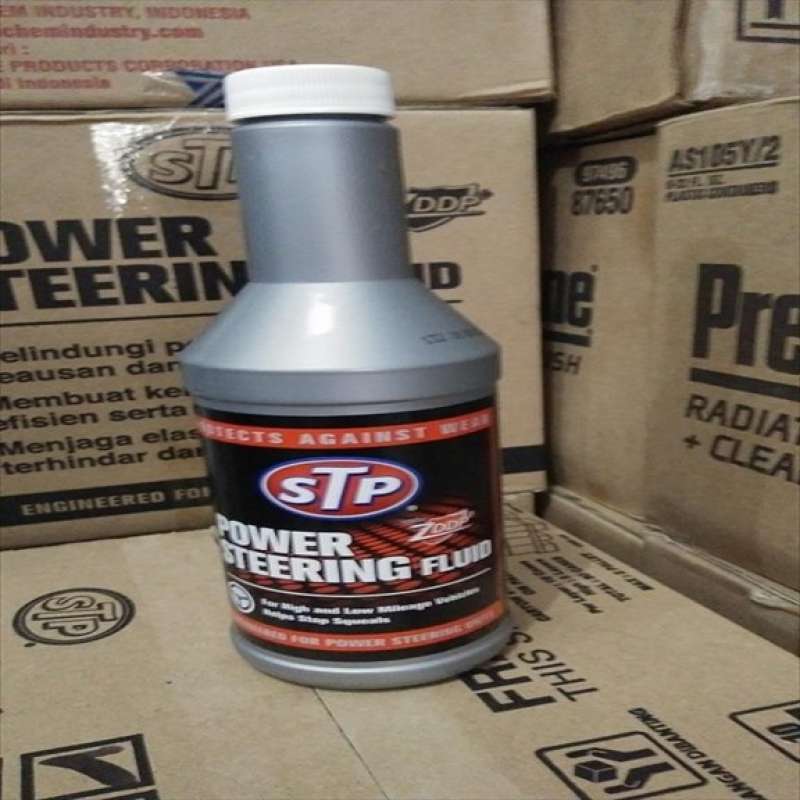 Jual Oli Minyak Pelumas Power Steering Fluid Putih Clear STP 300ml di