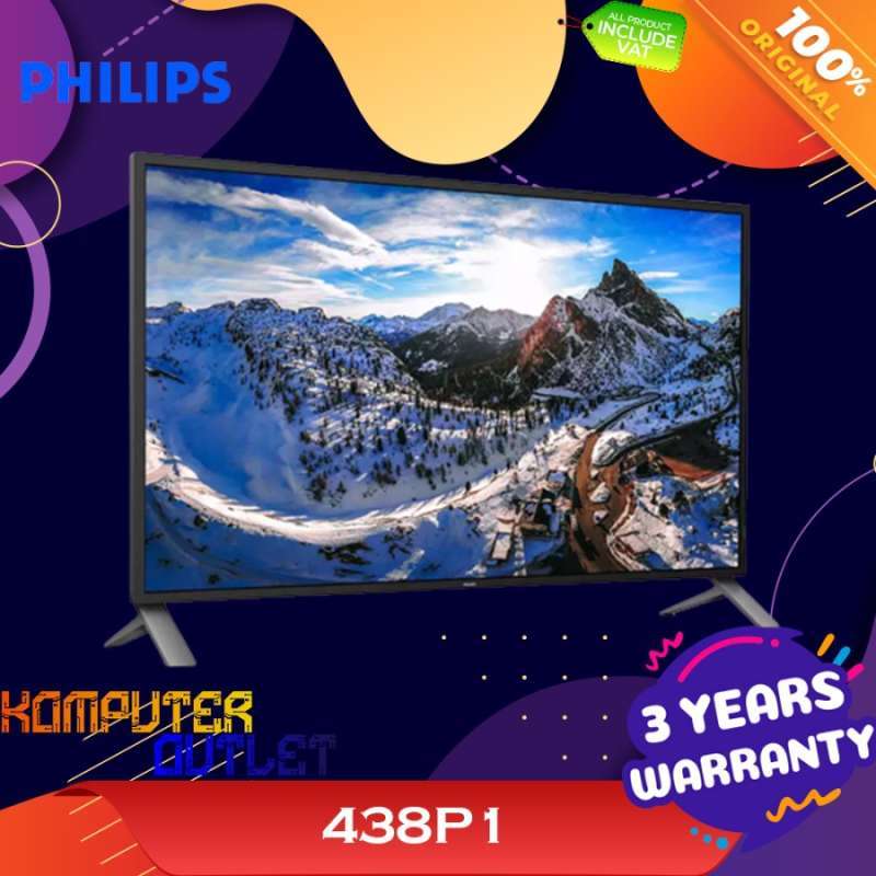 Jual PHILIPS 438P1 43 INCH ULTRAWIDE 4K UHD MONITOR (3840x2160) IPS
