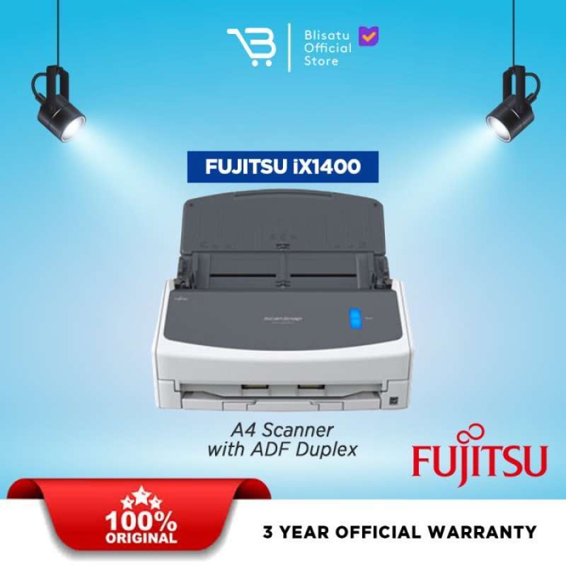 Scanner ScanSnap Fujitsu IX1400 - Numérisation Un Clic - PDF, Word, Excel Modifiables - Simple Et Efficace