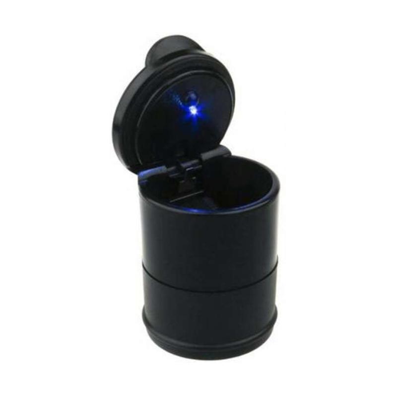 Jual OEM Mini Car Ashtray LED Trash Bin Tong Sampah Kecil Asbak Rokok