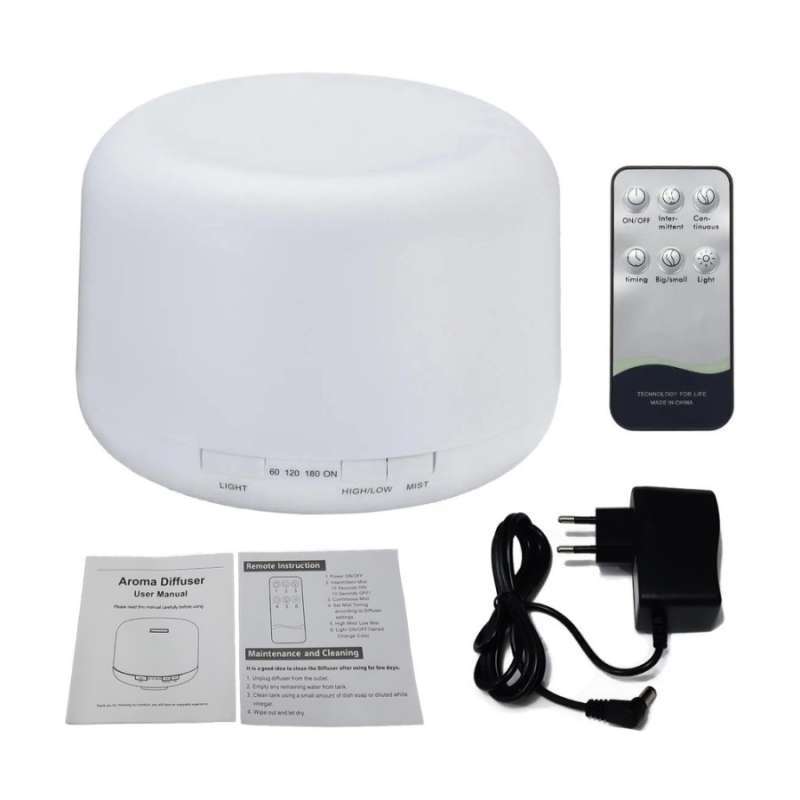 Jual Aroma Diffuser Humidifier Air Ultrasonic Purifier Lampu 7 Warna