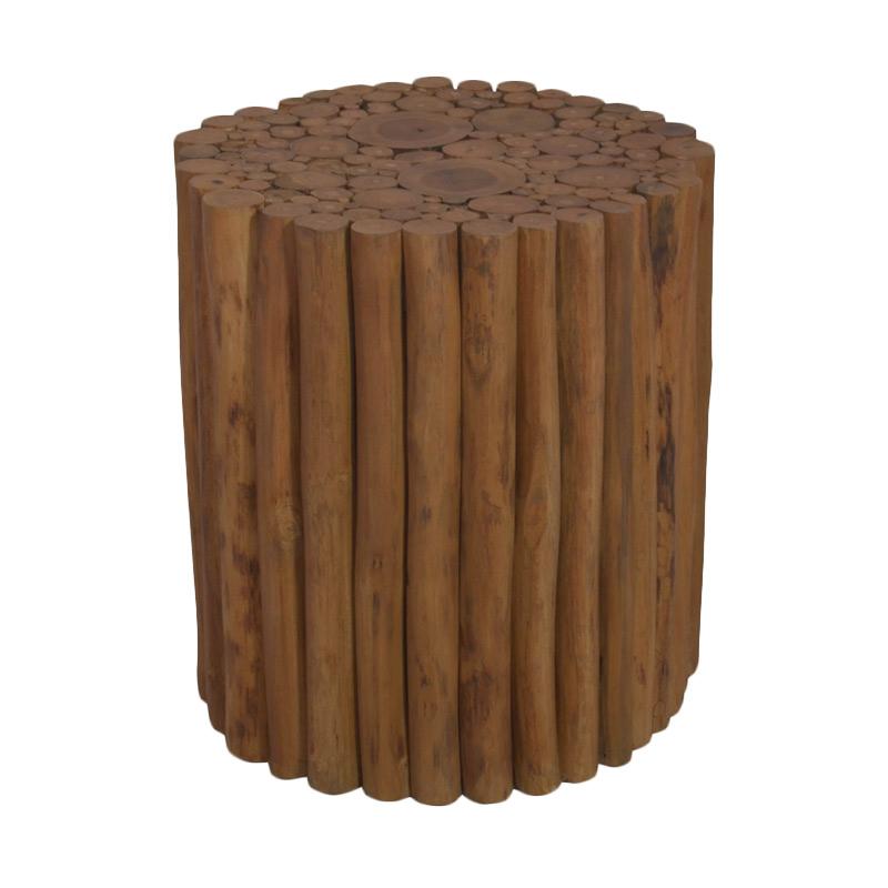 Jual De Erniest Prelude Round Stool Kursi - Coklat Online - Harga 