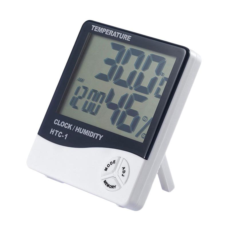 jual sesawi htc 1 thermometer hygrometer clock putih jual sesawi htc 1 thermometer hygrometer clock putih
