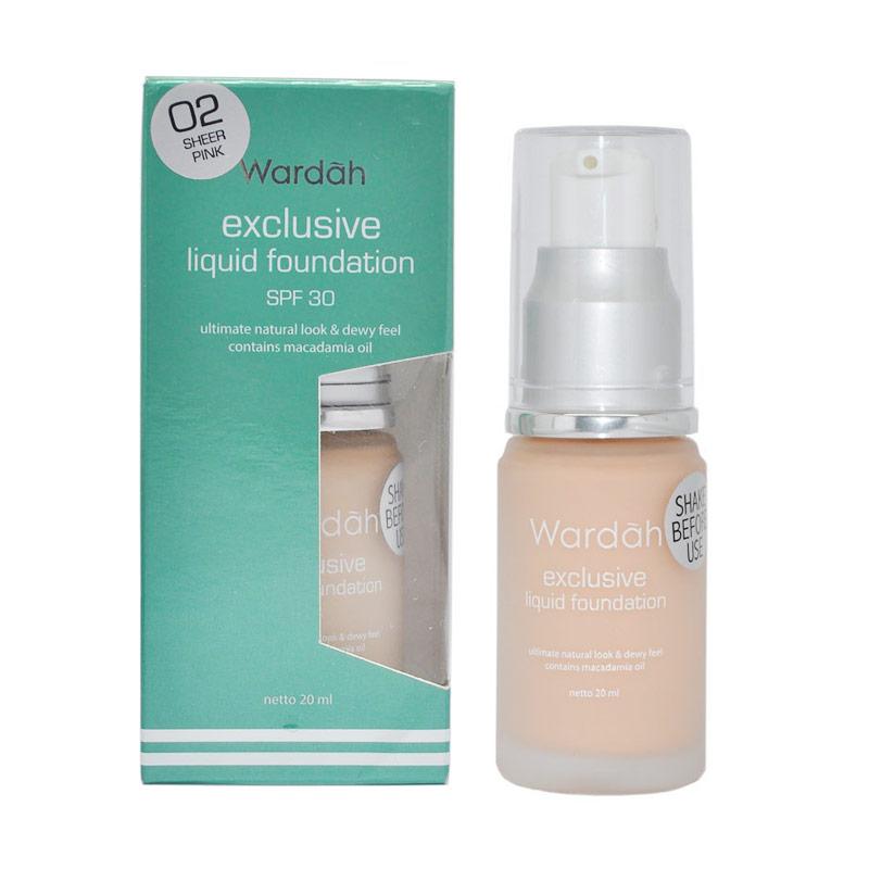 Jual Wardah Exclusive Liquid Foundation 02 Sheer Pink