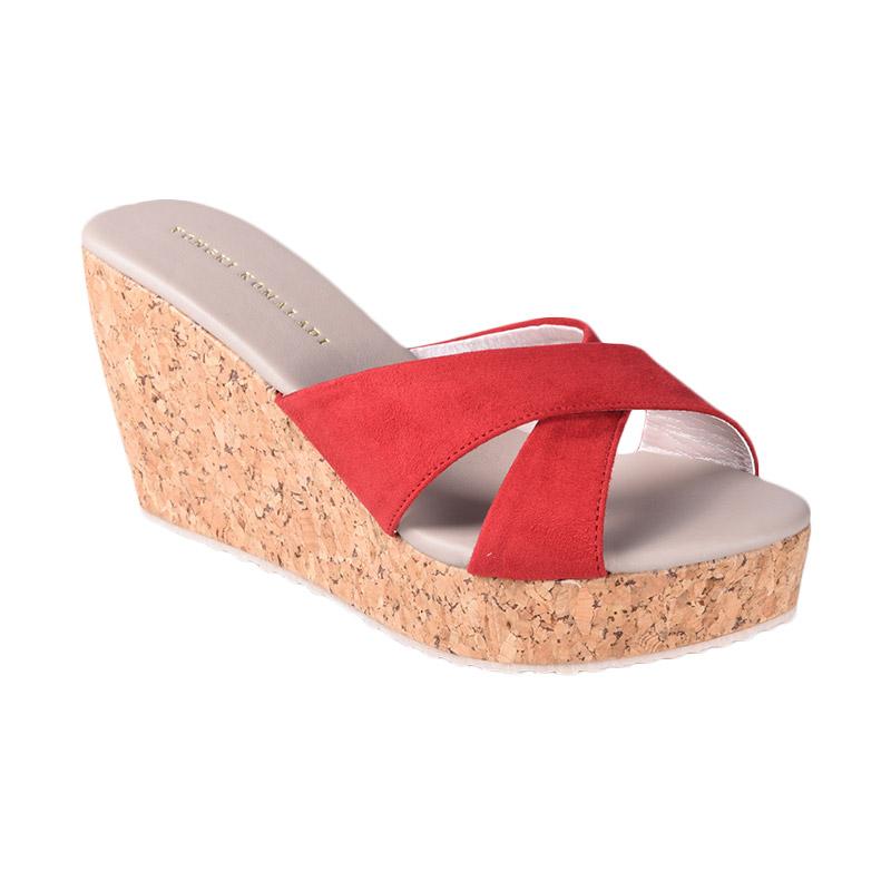 Jual Yongki Komaladi SBDO 610047 Sandal  Wedges Merah 