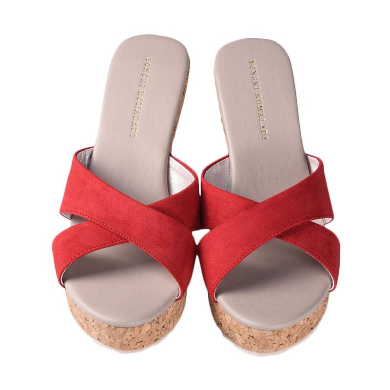 Jual Yongki  Komaladi  SBDO 610047 Sandal  Wedges  Merah 