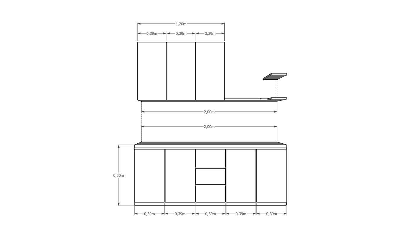 Promo Kitchen Set Minimalis Diskon 10% di Seller UPDSIGN - Mekar Mulya