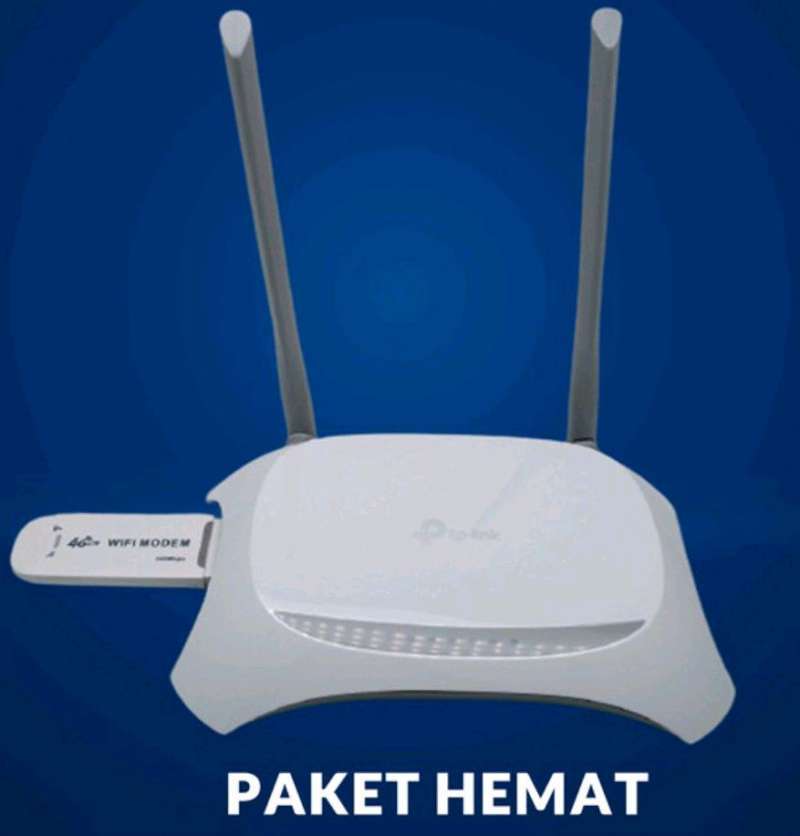 Promo Paket Router Tp-link Mr3420 + Usb Modem Wifi Telkomsel 4g Lte ...
