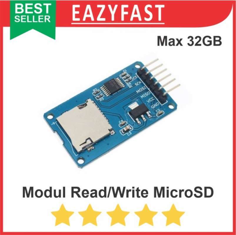 Jual Modul Micro SD MicroSD Card Reader Writer Arduino Read Write di ...