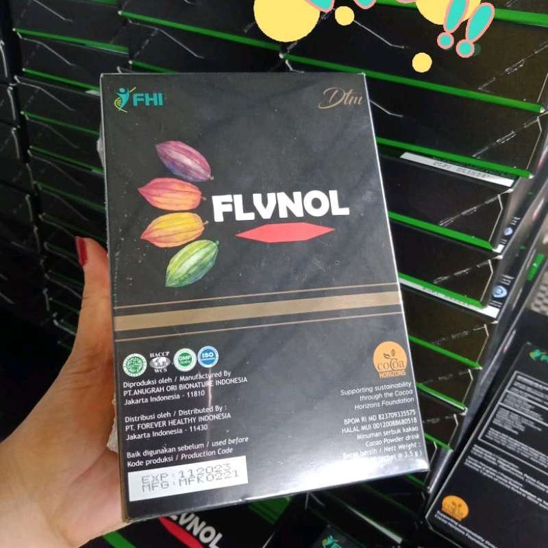 Jual Cocoa Flvnol (Coklat Hitam/Dark Chocolate Flavanol) DTM dan Men di