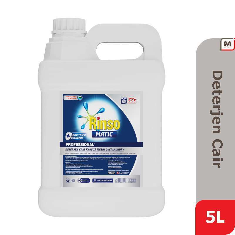 Jual Deterjen Rinso Matic Profesional Cair Jerigen 5L Liquid