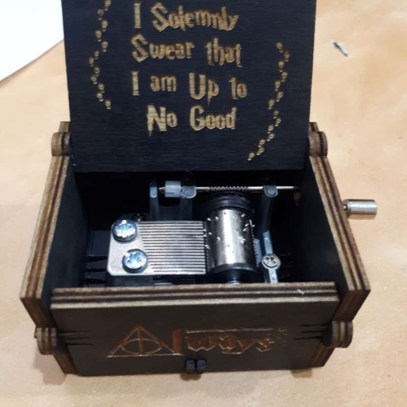 Promo kotak musik harry potter, music box harry potter, BLACK EDITION