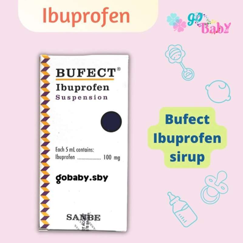 Jual Bufect Ibuprofen Sirup 100mg/5ml Di Seller Gobaby.sby Mojo, Kota