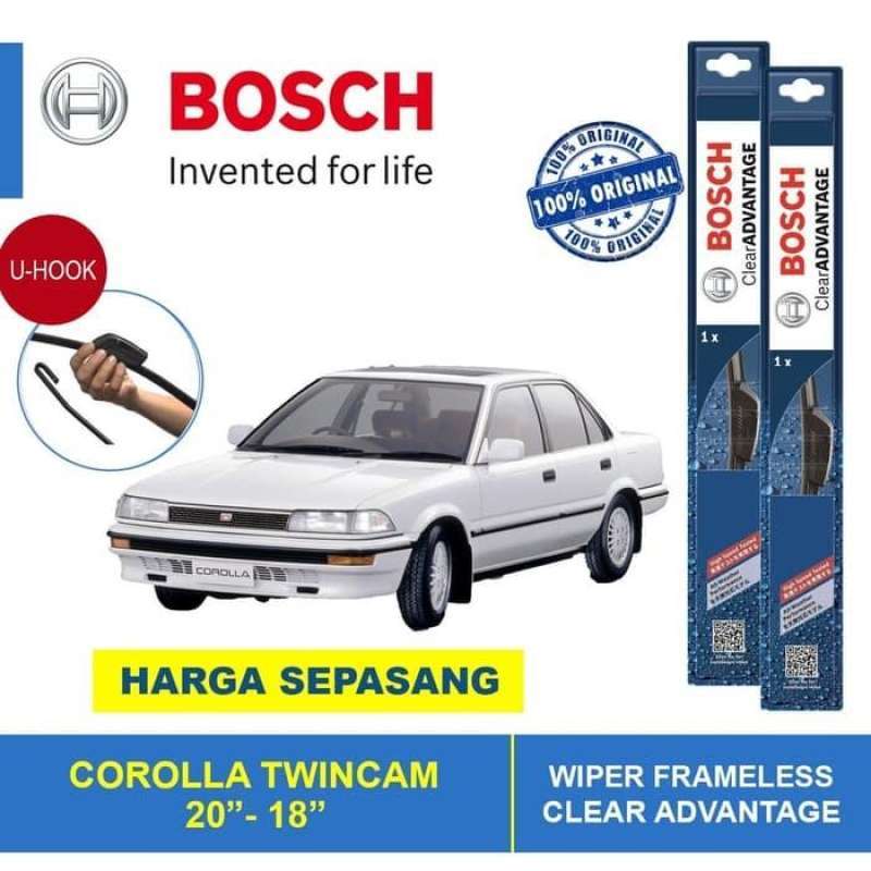 Promo Wiper Pisang Bosch Clear Advantage Toyota Corolla Twincam 1 Set