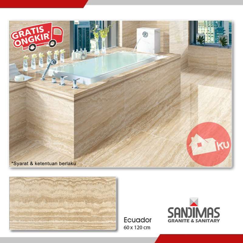 Jual Sandimas Lantai Granite Ecuador 60x120 1dus = 1,44m2 Isi 2pcs Di