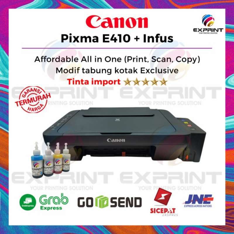 Jual Printer Canon Pixma E410 Infus Tabung Box di Seller SAKURA GALERY