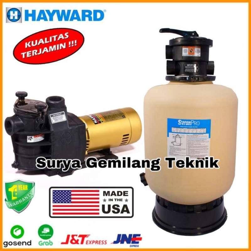 Jual Paket Pompa Air Kolam Renang Hayward 1HP Sand Filter Hayward