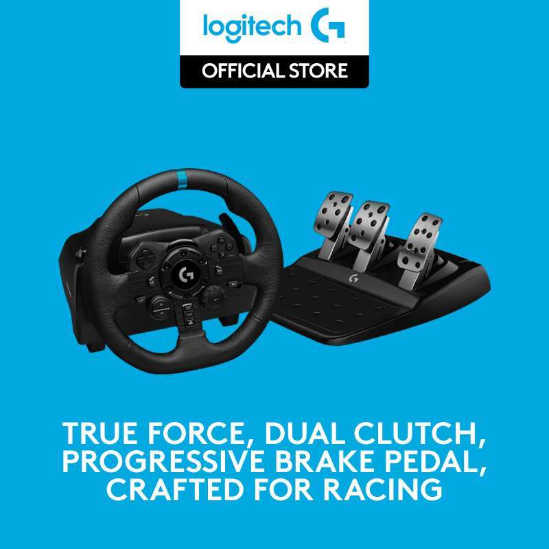 Promo Logitech G923 True Force Steering Wheel and Pedals for PC, PS4