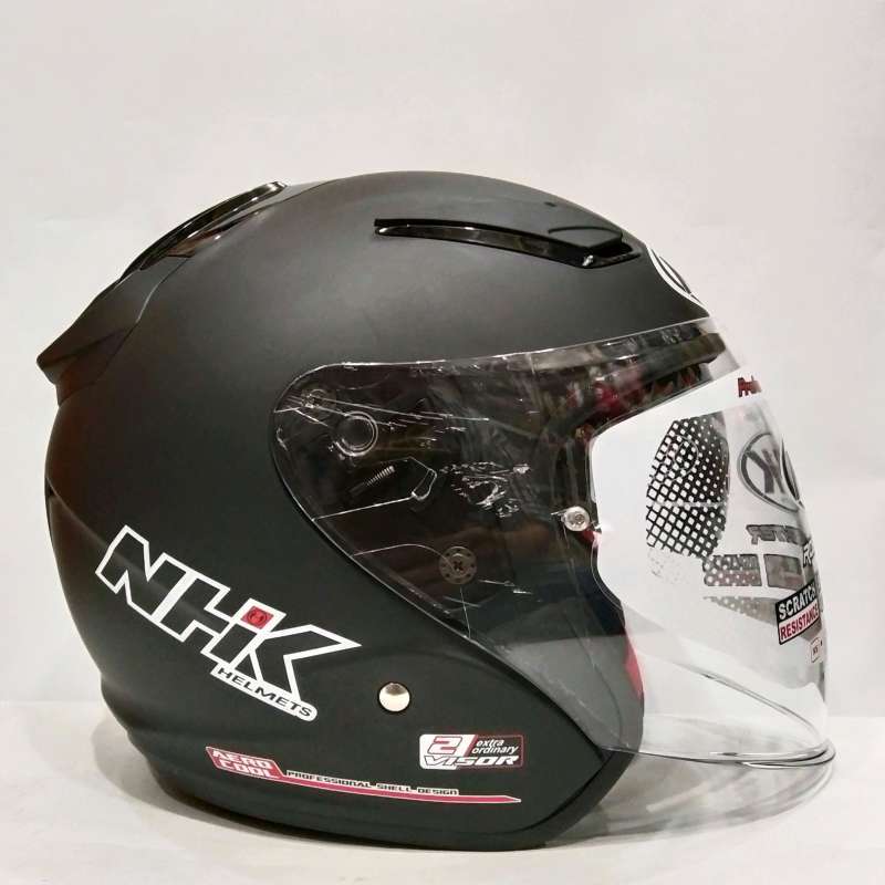 Nhk R1 Solid Jual Helm Nhk R1 Solid Black Doff Helm Half Face Di Seller ...
