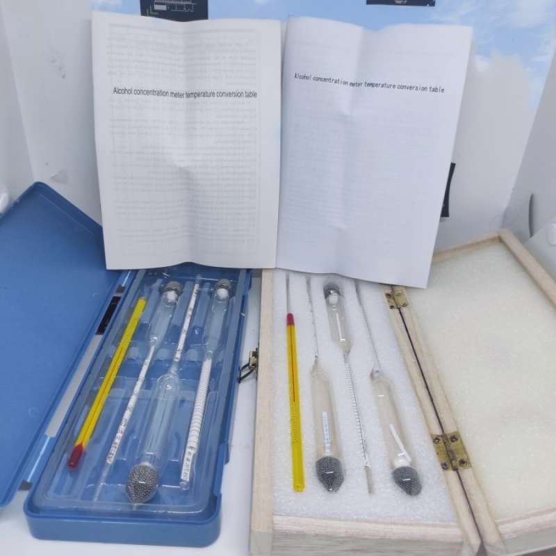 Promo Set Pengukur Kadar Alkohol Ethanol hydrometer alkohol tester 0