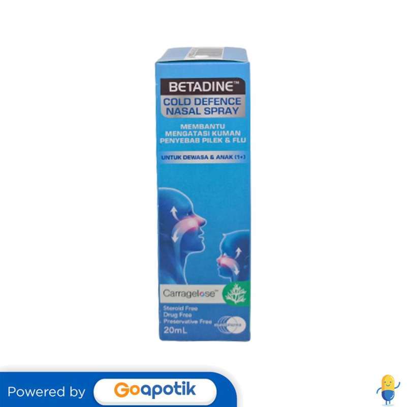 Jual BETADINE COLD DEFENCE NASAL SPRAY DEWASA & ANAK DIATAS 1 TAHUN 20