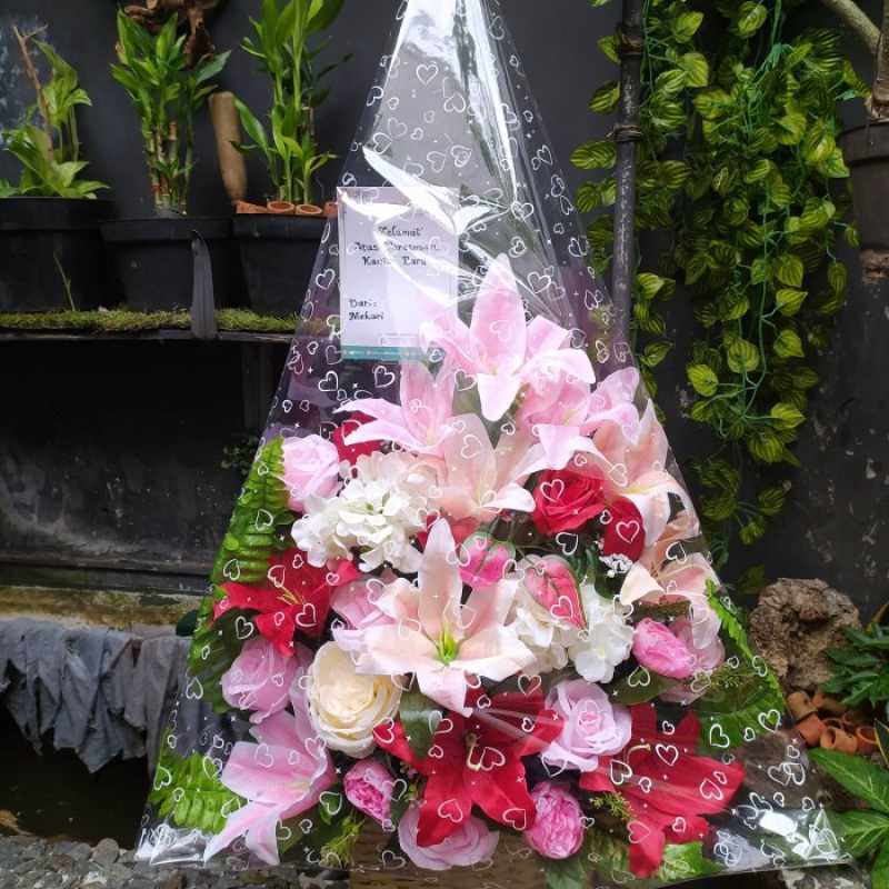 Promo Jual Aneka Rangkaian Bunga Plastik Artificial Diskon 4% di Seller ...
