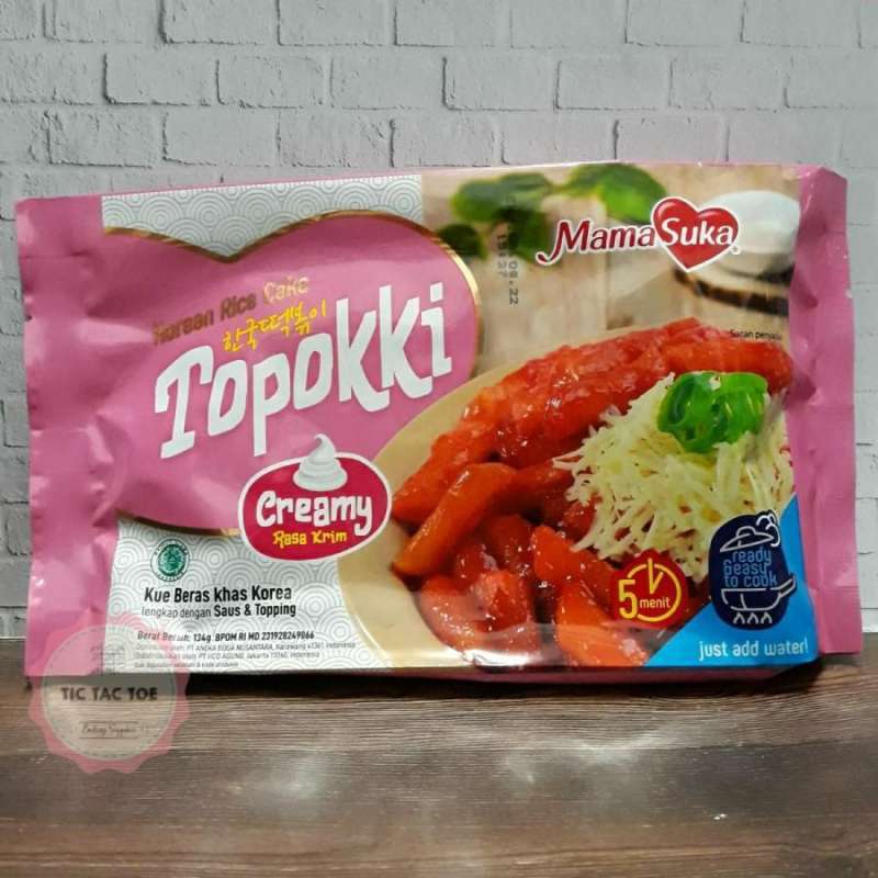 Jual Korean Rice Cake Topokki Creamy 134gr/kue Beras Khas Korea Di