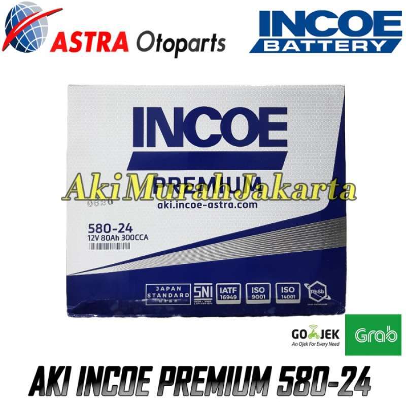 Jual Aki Mobil Toyota New Hilux 58024 Incoe Premium Astra Aki Basah 12v