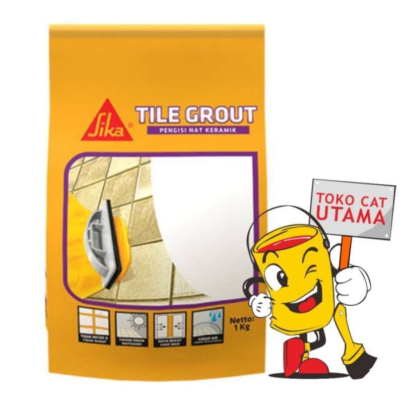 Jual SIKA Tile Grout Pengisi Nat Keramik 1 Kg LIGHT CREAM BLUE di