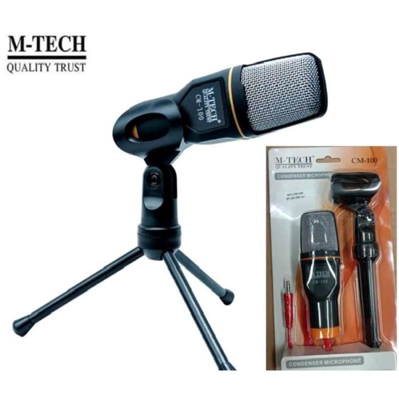 Jual Mic Komputer-microphone Condenser M-tech Cm-100-murah Di Seller ...