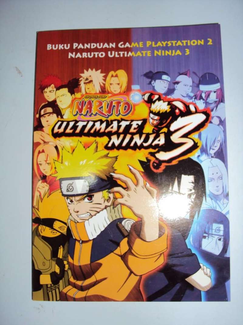 Jual Buku Panduan Game Cheat Naruto Ultimate Ninja 3 Guide B. Indo PS2
