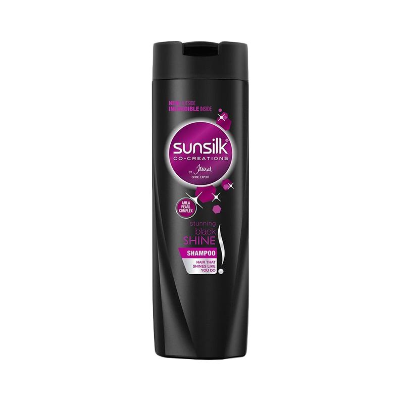 Jual SUNSILK Black Shine Shampoo dan Conditioner - 170 mL [Regime Free