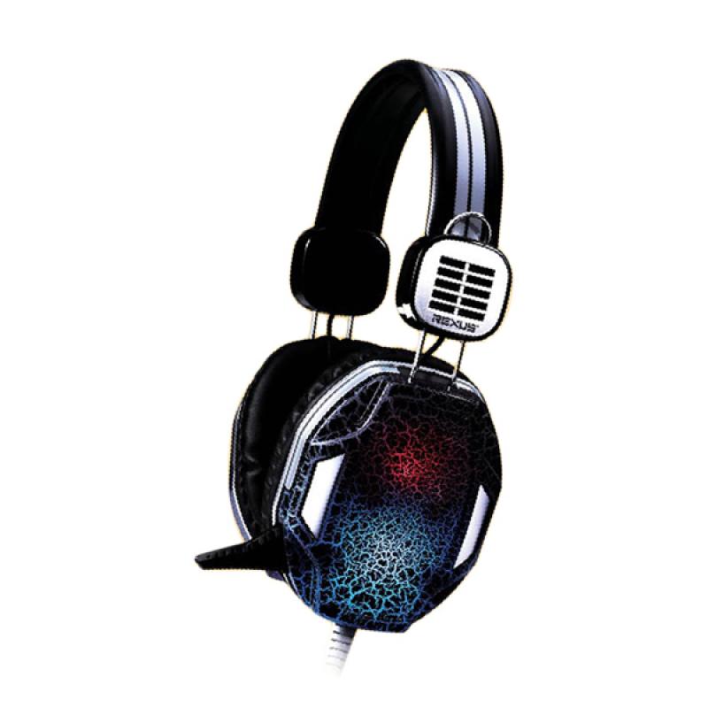 Jual Rexus F17 Headset Gaming with Mic and Rainbow LED