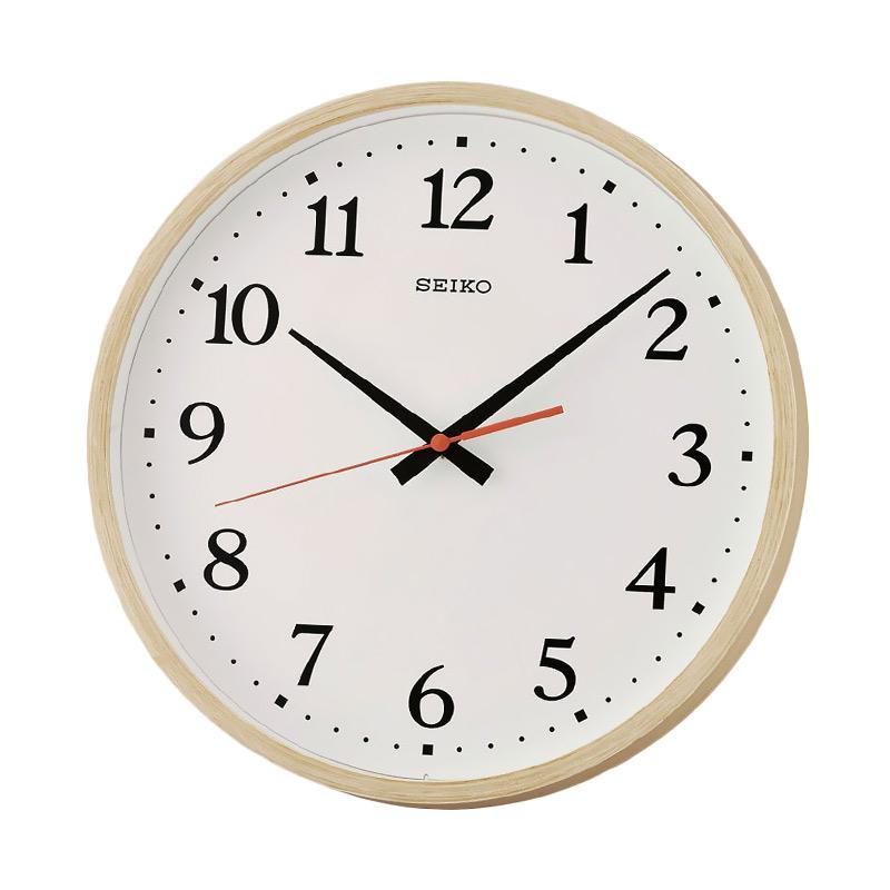 Jual SEIKO QXA661A Quiet Sweep Wall Clock Jam Dinding Cream [30 cm