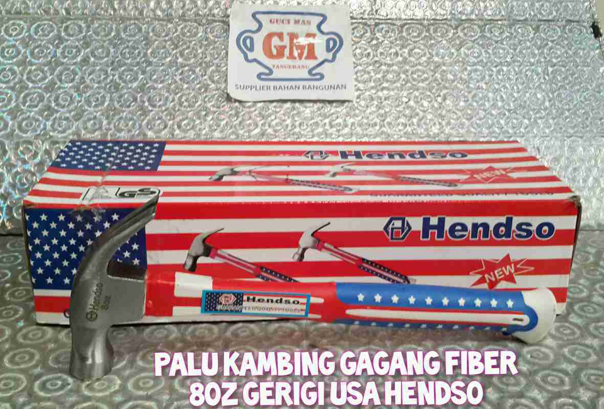 Promo Palu Kambing / Palu Cakar / Claw Hammer Gagang Fiber 8oz Gerigi