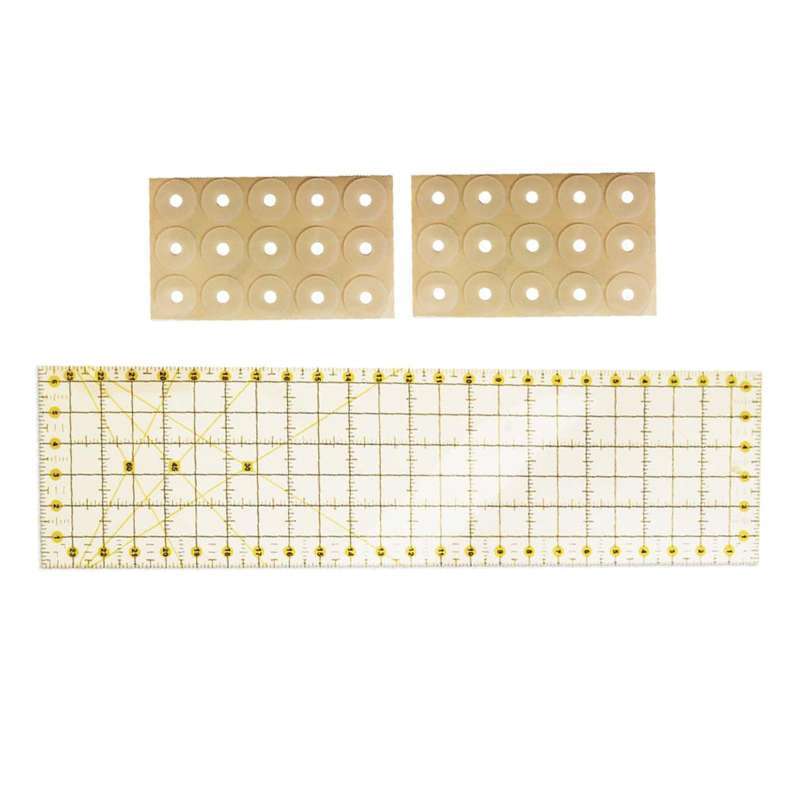 Jual Transparent Acrylic Rectangle Quilting Ruler Easy Patchwork Tool 6 ...