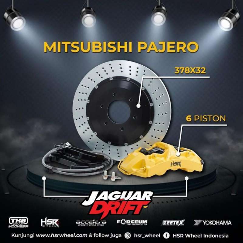 Jual Jual Big Brake kit HSR Reacing 6piston 375x32 Pajero di Seller