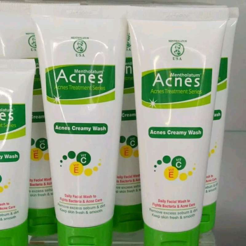 Jual Acnes Natural Care Face Wash Acnes Complete White 100 gr di