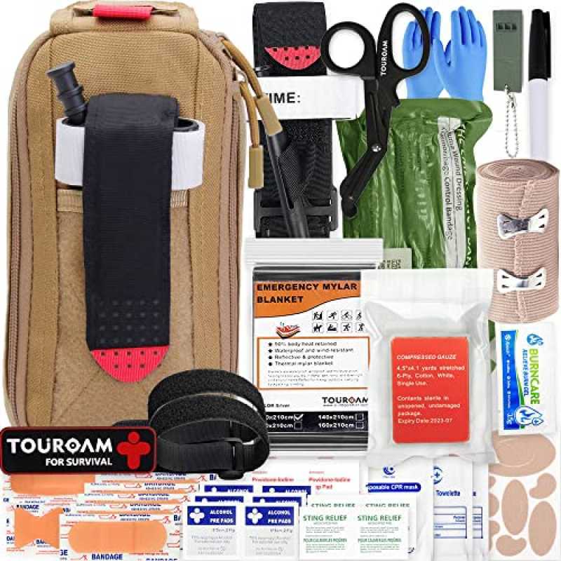 Lightning X Trauma First Aid Kit With MOLLE Pouch - Bleeding Control IFAK Emergency Medical Kit