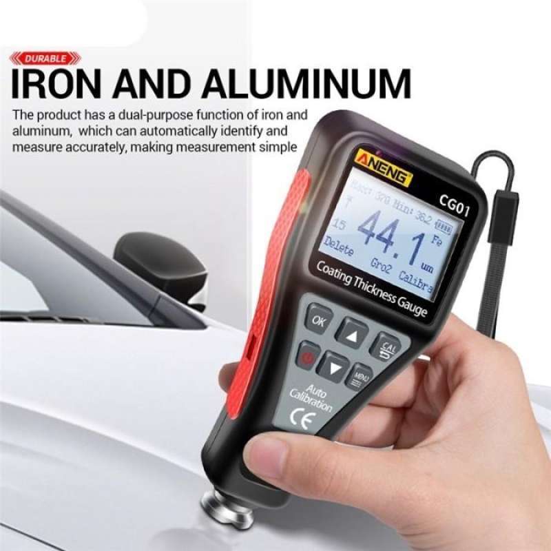 Jual ANENG CG01 Thickness Gauge Meter Digital Backlight LCD Thickness ...