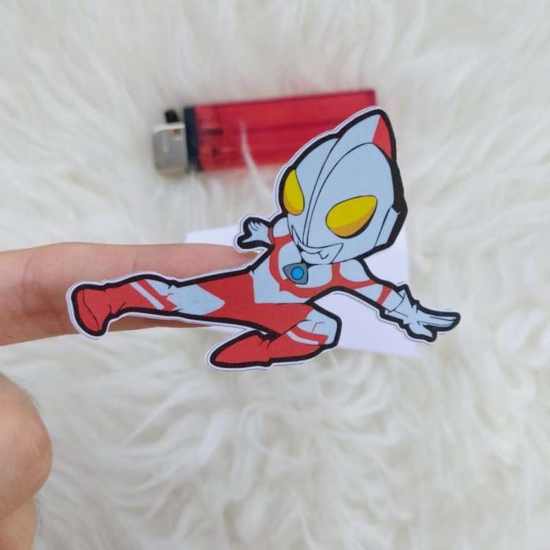 Jual Stiker Vinyl Karakter Ultraman Kartun Motor Laptop Casing HP