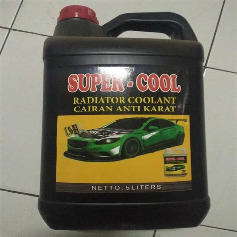 Jual Air Radiator Coolant Warna Merah Super Cool 5 Liter Galon di