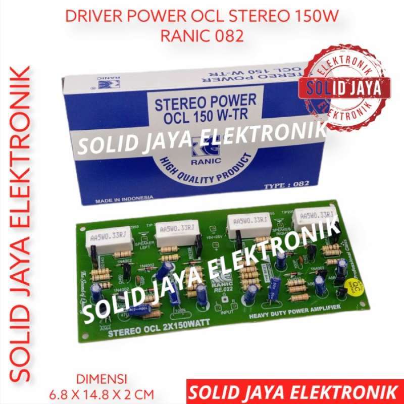Jual KIT DRIVER OCL 150W X 2 POWER AMPLIFIER STEREO AUDIO AMPLI RANIC