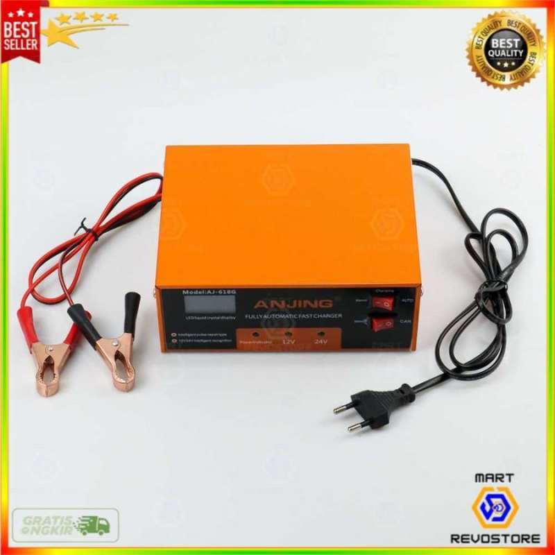 Jual Charger Aki Mobil Truk Cas Accu Baterai Motor Otomatis 130W 12V