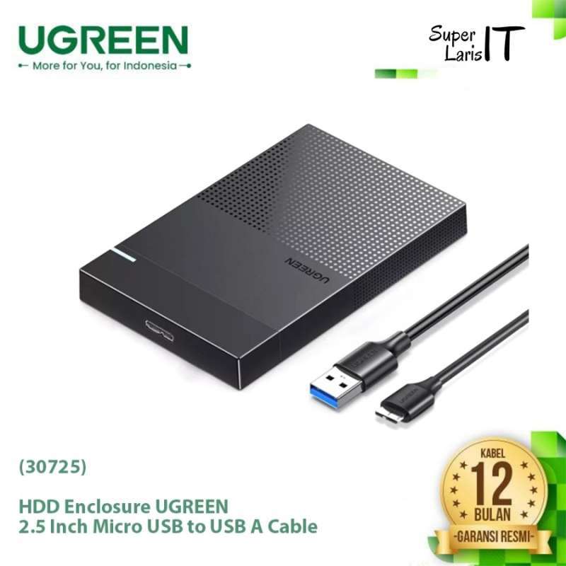 Jual UGREEN 2.5Inch SATA Hard Driver Enclosure/Case Casing HDD Hardisk