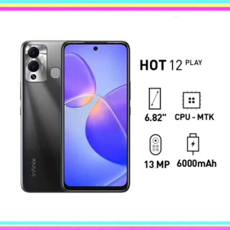 Promo INFINIX HOT 12 PLAY - 4/64 NFC HITAM Diskon 20% di Seller Mitra ...